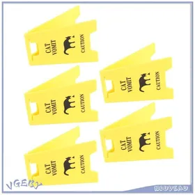 Comparer les prix de VGEBY Signe de vomit de chat 5pcs Cat Vomit Sign Funny Long Lasting Absproofing Abs Plastic Pet Averning animalerie jouet Chat