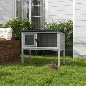 Meilleurs prix pour Clapier sur pieds cage à lapin avec niche intérieure plateau excrément coulissant porte verrouillable toit ouvrant
