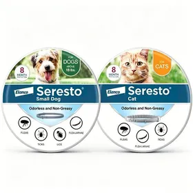 Meilleurs prix pour Colliers Seresto petits chiens & chats recommandés vététaires  Anti-puces tiques  8 mois protection chacun