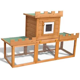 Comparer les prix de Automne/hiverClapier large dextérieur avec 1 seule maison - HAuteur:101cm - Grande Taille &FR_897239