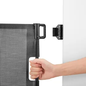Comparer les prix de Barrière de Sécurité Extensible - Duoku - 143 x 795 cm - Barrière Rétractable pour Animaux - Verrou de Sécurité - Couloir Escalier