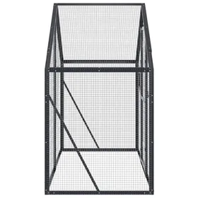 Comparer les prix de Volière en aluminium - WIENS - 179x100x185 cm - Anthracite - Grille métallique galvanisée - Porte verrouillable