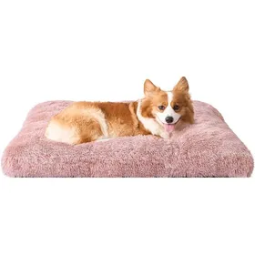 Meilleurs prix pour Panier Chien Moyen Taille 75X50Cm Coussin Anti-Stress Moelleux Lavable et Antidérapant Peluche Rose - L 75 x l 50 x H 7.5 cm