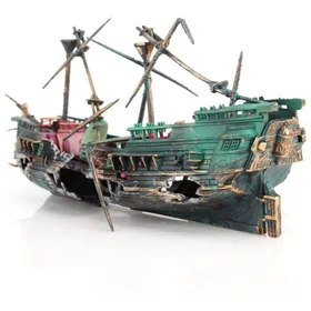 Meilleurs prix pour Décorations dépave daquarium - Ornement de Bateau submergé de