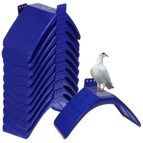 Meilleurs prix pour Perchoir à pigeons surface en bois perchoirs en plastique grille perchoirs à pigeons paquet de 10 Label