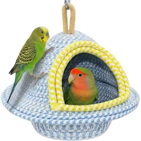 Meilleurs prix pour Nid d oiseau en coton tressé à la main adapté aux cages à oiseaux options de fixation suspension pour jardin et extérieur