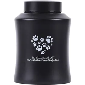 Comparer les prix de Urne funéraire pour Animaux de Compagnie - Urne funéraire pour Cendres de Chien et Chat - Urne Souvenir pour Noir L