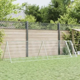 Meilleurs prix pour Enclos - Cage pour poules - argenté 400x105x91 cm - Acier galvanisé SS00207592