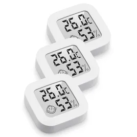 Comparer les prix de Mini Thermomètre Hygromètre Intérieur Digital à Haute Précision-Thermo Hygromètre Indicateur du Niveau de Confort