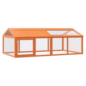 Meilleurs prix pour Enclos animaux rustique - vidaXL - bois de pin massif contreplaqué - marron - 200 x 1125 x 74 cm - pour lextérieur pkr42l876