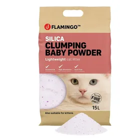 Comparer les prix de Litière pour Chats - Parfum Talc pour bébé - 17L pour 20 SEMAINES - Grains Fins - neutralisent Les odeurs désagréables - Douce pou