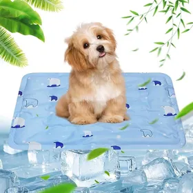 Meilleurs prix pour Tapis Rafraichissant ChienTapis Rafraichissant Chat en Gel Auto-RafraichissantCoussin Fraicheur Chien PortableBleu (40*50 CM)