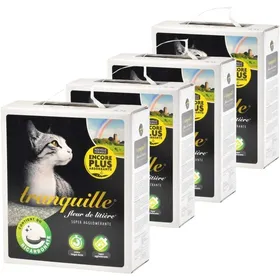 Comparer les prix de Litière Minérale Pour Chat Fleur De Litière 45 Litres-Pack De 4