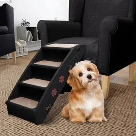 Comparer les prix de Automne/hiverEscaliers pliables pour chiens Noir 62x40x495cm - HAuteur:49.5cm - Grande Taille &FR_939282