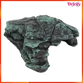 Meilleurs prix pour Grotte pour reptile - AKOZON - Grotte peau de roche - Résine robuste - 85x8x4 cm - Abri sûr pour geckos