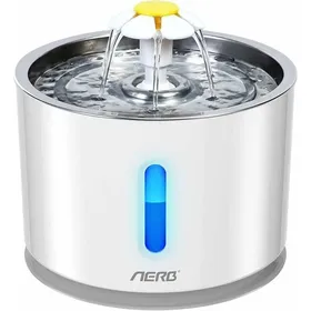 Comparer les prix de Fontaine à Eau pour Chat et Petit Chien Aerb - Distributeur dEau Silencieux avec Filtre à Charbon Actif et Plateau en Acier