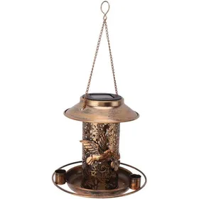Comparer les prix de Mangeoire à oiseaux solaire extérieure lumière chaude métallique mangeoire IP65 étanche
