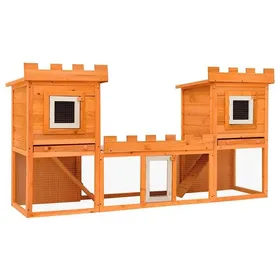 Comparer les prix de Automne/hiverClapier large dextérieur avec maison double - HAuteur:101cm - Grande Taille &FR_326215
