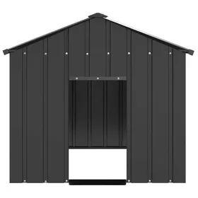 Comparer les prix de RemiseCage extérieur - Lapin/chiens - Acier - Niche pour chien avec toit noir 113x153x101 cm - Acier galvanisé JILIMAISON2025