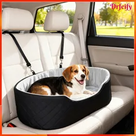 Meilleurs prix pour Siège auto pour chien - AKOZON - 12901 - noir - 77 x 43 x 28 cm - rembourré fixation ceinture