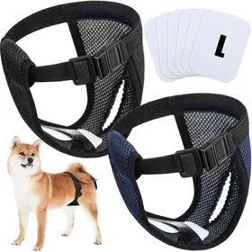 Meilleurs prix pour 2 paquets de couches lavables pour chien menstruel féminin couches pour chien avec 6 serviettes hygiéniques culotte menstruelle