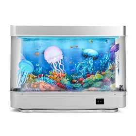 Comparer les prix de Lampe méduse aquarium décoratif veilleuse océan virtuel lampe de table LED dynamique