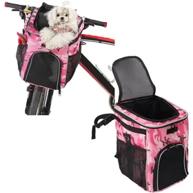 Meilleurs prix pour Panier de Vélo pour Chien,Sac à Dos de Transport de Vélo pour Chien ventilé aux Côtés Souples,Sac de Transport étanche pour Animaux