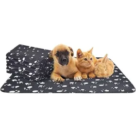 Meilleurs prix pour 6 x Couverture pour chien Couverture polaire douce Couverture lavable pour animaux de compagnie Chiens Chats Chiots Tapis doux et c