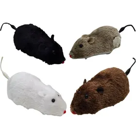 Comparer les prix de Lot de 4 Souris à remonter Jouet interactif sans piles Peluche et Plastique pour Chat .