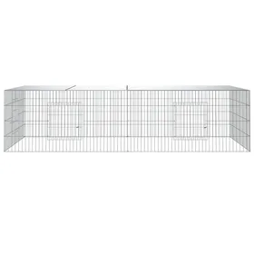 Comparer les prix de Bon plan Clapier Enclos animaux - JILI HOT - Cage à lapin 2 panneaux - 220x110x55cm Fer galvanisé - Pour Jardin Thome9086350