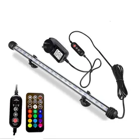 Meilleurs prix pour Lampe Aquarium LED Submersible RGB Tube Étanche Réservoir Poissons Éclairage 38cm