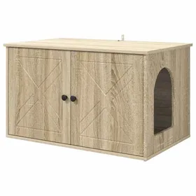 Meilleurs prix pour [8938608]Niche Chat Interieur Maison pour chat Sonoma 85x55x505 cm Bois dingénieriePoids:25.11 Kg