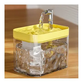 Meilleurs prix pour Fontaine à eau pour chat - Phoesky - Automatique - 1.5L - Jaune - 17x127x14 cm - PP - Débit continu