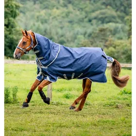 Meilleurs prix pour Couverture dextérieur pour cheval avec couvre-cou Horseware Amigo 1200D Plus Turnout 0g - Bleu - 145 cm