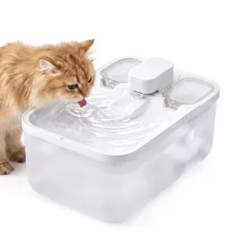 Meilleurs prix pour Fontaine à eau pour Chat 45 L Fontaine Silencieuse pour Plusieurs Animaux 287 x 193 x 173 cm Blanc