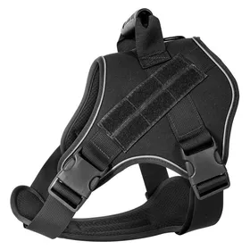 Comparer les prix de GAVI STORE  Harnais tactique chien  Anti-traction et anti-étranglement  Nylon  Poignée de contrôle  Réglable  Taille S  Noir