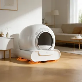 Comparer les prix de Litière Chat Autonettoyante par APP - CURFAIR - Double Système Désodorisant - Grande Entrée 25cm Sécurité - pour Chat