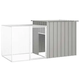Meilleurs prix pour Lemon Clapier enclos,VIDAXL,Poulailler/Cage pour poules Gris 200x91x100 cm Acier galvanisé CCL26500599