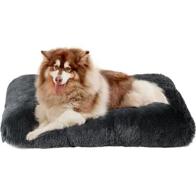 Comparer les prix de Panier Chien XXL 120X90Cm Coussin Anti-Stress Moelleux Lavable et Antidérapant Gris Foncé - L 120 x l 90 x H 10 cm