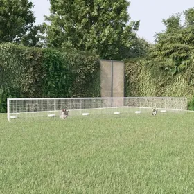 Meilleurs prix pour Enclos - Cage à lapin 5 panneaux 541x109x54 cm Fer galvanisé SS00166578