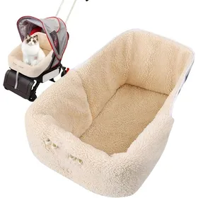Comparer les prix de Coussin universel pour poussette chien et chat antidérapant et confortable idéal voyage voiture et sorties-beige