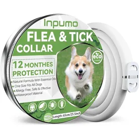 Comparer les prix de Collier Anti-Puces Chien 12 Mois Réglable Naturel Imperméable Anti-Tiques & Puces 1 Pièce