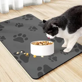 Meilleurs prix pour Tapis Gamelle Chat Tapis Absorbant Chien 30 X 50 Cm Tapis Gamelle Chien Absorbant Séchage Rapide Tapis Chat Gamelle