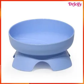 Meilleurs prix pour Gamelle surélevée pour chat - AKOZON - Modèle standard - Incliné - Anti-déversement - Plastique bleu