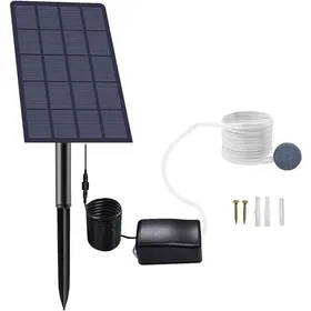 Meilleurs prix pour Pompe à oxygène Solaire enfichable 2.5W Pompe Bassin Solaire Aérateur daquarium Pompe à air Aérate OUTIL MULTIFONCTIONS JARDIN