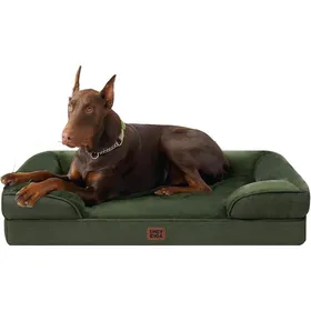 Meilleurs prix pour Panier Chien Xxl Orthopédique 122x89x20 cm Mémoire De Forme Déhoussable Lavable Canapé Imperméable Vert Foncé