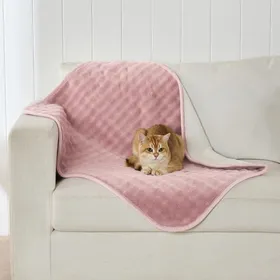 Comparer les prix de Couverture Imperméable pour ChienDouce Anti-Fuite avec Motif 3D BullesRéversible pour Lit Canapé Voiture(76x101cmRose Poussière)
