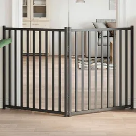 Meilleurs prix pour Barrière pour chien pliable - vidaXL - 160 cm - Bois sapin massif - Noir - Autonome - Pliable