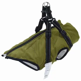 Comparer les prix de （ON SALE)Manteau pour chien - Coupe-vent et résistant à leau - Vert armée XL Fleece et Polyester @FR3738413
