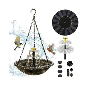 Comparer les prix de Bain doiseaux suspendu avec fontaine solaire - Mangeoire - Avec pulvérisateur à pompe - Abreuvoir solaire pour oiseaux